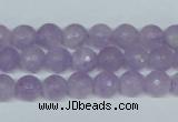 CNA422 15.5 inches 8mm faceted round natural lavender amethyst beads