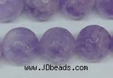 CNA426 15.5 inches 18mm faceted round natural lavender amethyst beads