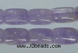 CNA440 15.5 inches 13*18mm rectangle natural lavender amethyst beads