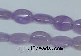 CNA444 15.5 inches 10*14mm oval natural lavender amethyst beads