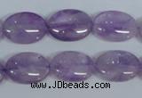 CNA447 15.5 inches 15*20mm oval natural lavender amethyst beads