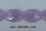 CNA457 15.5 inches 16*22mm faceted oval natural lavender amethyst beads