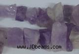 CNA469 15.5 inches 8*15mm chips natural lavender amethyst beads