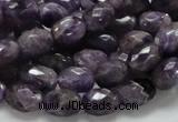 CNA51 15.5 inches 8*11mm faceted rice grade AB+ natural amethyst beads