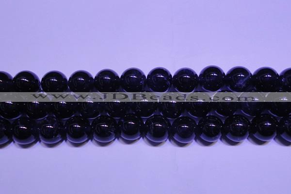 CNA564 15.5 inches 12mm round AA grade natural dark amethyst beads