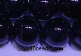 CNA565 15.5 inches 14mm round AA grade natural dark amethyst beads