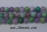 CNA651 15 inches 6mm round lavender amethyst & amazonite beads