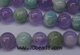 CNA653 15 inches 10mm round lavender amethyst & amazonite beads