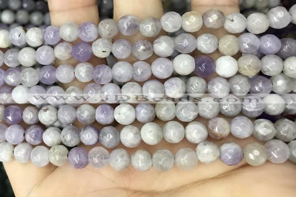 CNA686 15.5 inches 6mm faceted round lavender amethyst beads