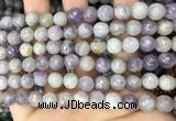 CNA687 15.5 inches 8mm faceted round lavender amethyst beads