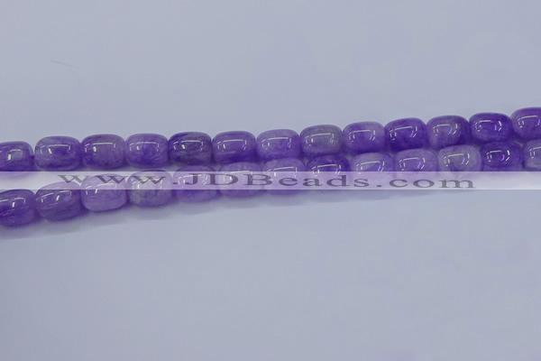 CNA716 15.5 inches 10*14mm drum lavender amethyst beads