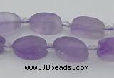 CNA722 15.5 inches 10*14mm oval amethyst gemstone beads wholesale