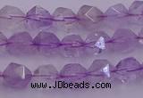 CNA730 15.5 inches 6mm faceted nuggets light lavender amethyst beads