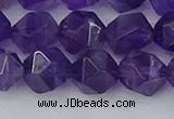 CNA760 15.5 inches 12mm faceted nuggets amethyst beads wholesale