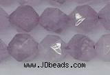 CNA764 15.5 inches 12mm faceted nuggets light lavender amethyst beads