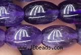 CNA772 15.5 inches 8*11mm rice amethyst gemstone beads