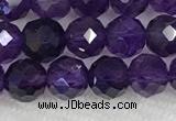 CNA774 15.5 inches 6mm faceted round amethyst gemstone beads