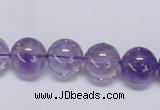 CNA803 15.5 inches 10mm round natural light amethyst beads