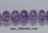 CNA811 15.5 inches 10*14mm rondelle natural light amethyst beads