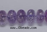 CNA812 15.5 inches 10*16mm rondelle natural light amethyst beads