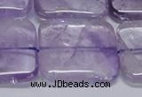 CNA848 15.5 inches 35mm square natural light amethyst beads