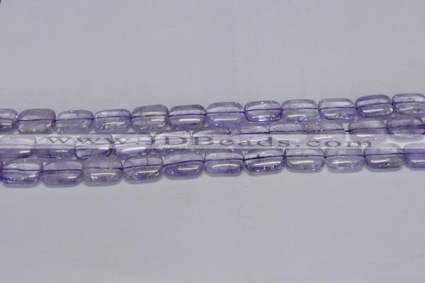 CNA850 15.5 inches 10*14mm rectangle natural light amethyst beads