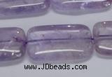 CNA854 15.5 inches 18*25mm rectangle natural light amethyst beads