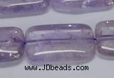 CNA855 15.5 inches 20*30mm rectangle natural light amethyst beads