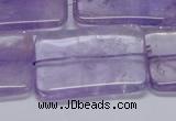 CNA856 15.5 inches 25*35mm rectangle natural light amethyst beads