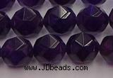 CNA939 15.5 inches 12mm faceted nuggets amethyst gemstone beads