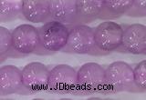 CNA950 15.5 inches 4mm round natural lavender amethyst beads