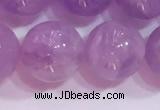 CNA956 15.5 inches 12mm round natural lavender amethyst beads