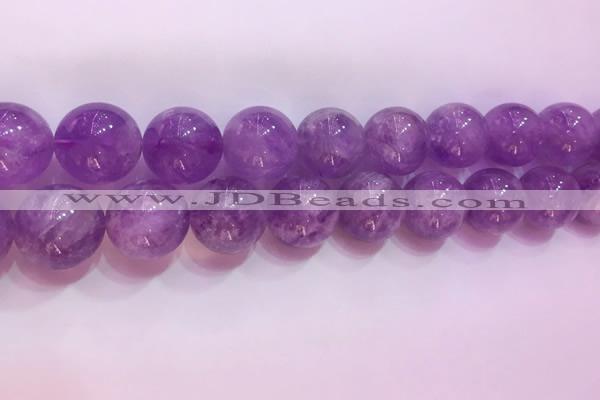 CNA959 15.5 inches 18mm round natural lavender amethyst beads