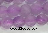 CNA962 15.5 inches 4mm faceted round natural lavender amethyst beads