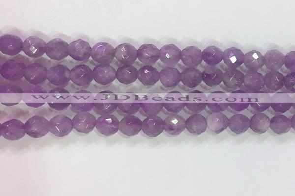 CNA963 15.5 inches 6mm faceted round natural lavender amethyst beads