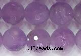 CNA964 15.5 inches 8mm faceted round natural lavender amethyst beads