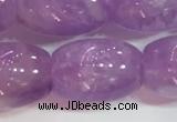 CNA977 15.5 inches 12*16mm drum natural lavender amethyst beads