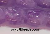 CNA981 15.5 inches 14*14mm drum natural lavender amethyst beads