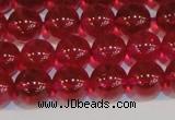 CNC412 15.5 inches 8mm round dyed natural white crystal beads