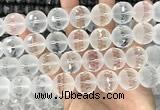 CNC856 15.5 inches 18mm faceted round white crystal beads