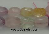 CNG1103 15.5 inches 12*16mm - 13*18mm faceted nuggets mixed quartz beads