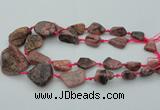 CNG1110 15.5 inches 10*15mm - 25*35mm nuggets rhodochrosite beads