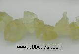 CNG1116 15.5 inches 8*12mm - 13*18mm nuggets lemon quartz beads