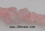 CNG1119 15.5 inches 8*12mm - 13*18mm nuggets rose quartz beads