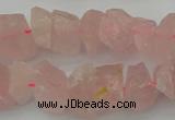 CNG1132 15.5 inches 8*12mm - 13*18mm nuggets rose quartz beads