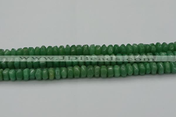 CNG1184 15.5 inches 6*14mm - 8*14mm nuggets green aventurine beads