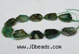 CNG1206 15.5 inches 20*30mm - 30*40mm freeform agate beads