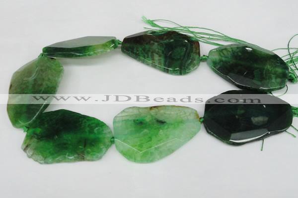 CNG1215 15.5 inches 35*40mm - 40*55mm freeform agate beads