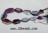 CNG1217 15.5 inches 20*30mm - 30*40mm freeform agate beads