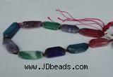 CNG1225 15.5 inches 18*30mm - 20*45mm freeform agate beads